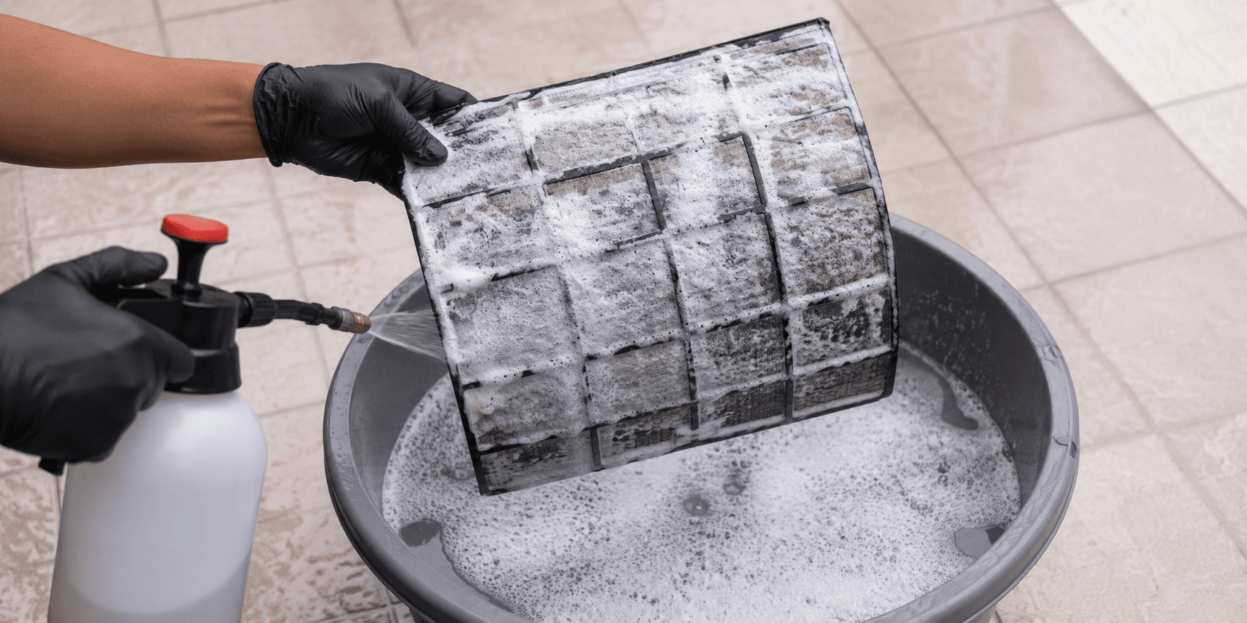 Clean Filters with Cleaning Agent